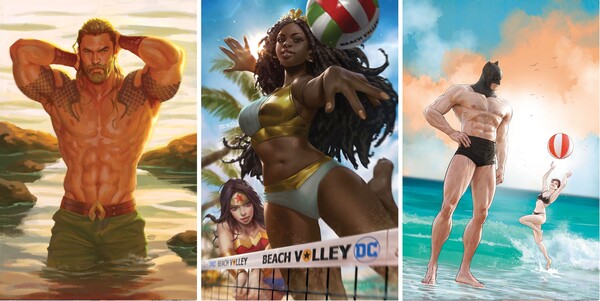 David Talaski의 아쿠아맨, Derrick Chew의 누비아, Mikel Janín의 배트맨