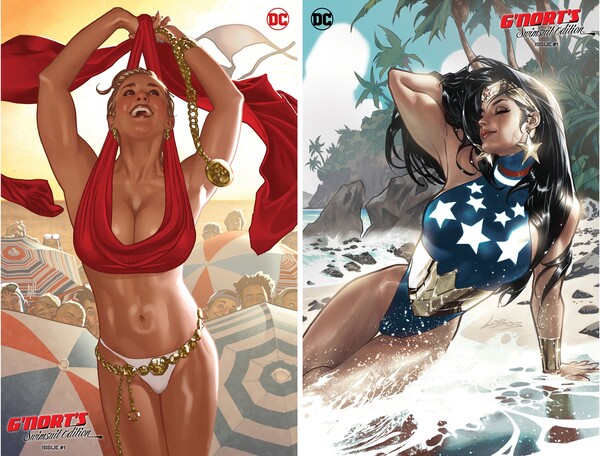 노트의 수영복 에디션  커버: Adam Hughes(변현) 및 Pablo Villalobos(1:25 변형)