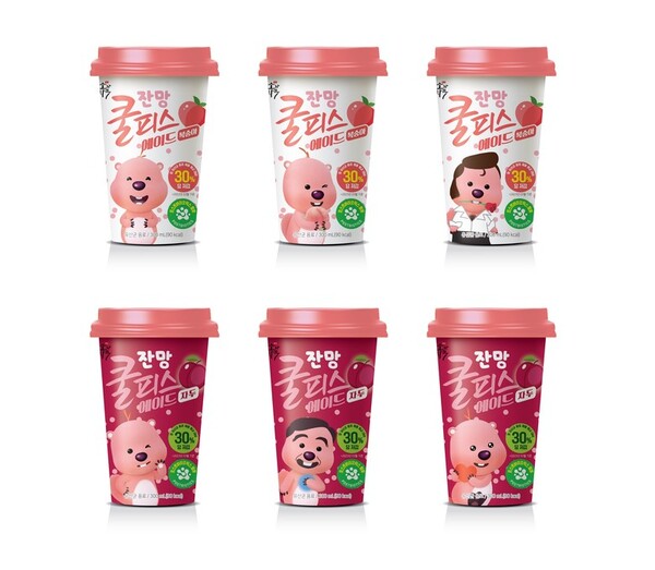 동원F&B, ‘쿨피스 에이드’ 잔망루피 에디션 2종