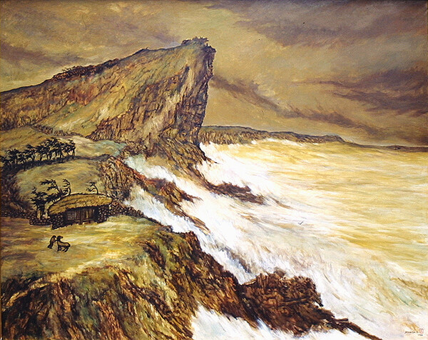 1982년 작 ‘태풍’ 변시지 작가 (출처 기당미술관)