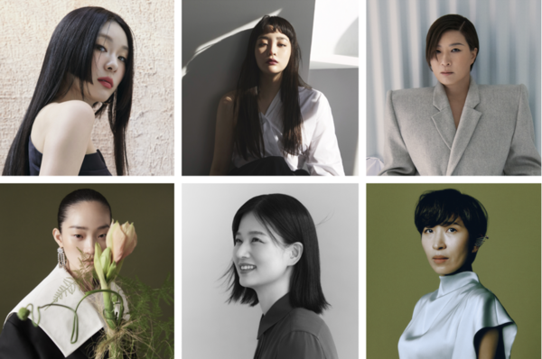 김연아, 김민하, 박세리, 정서경, 심채경, 신현지 (좌상단부터 시계방향)