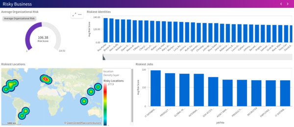 다수의 아이덴티티의 리스크 정보를 요약해 제공