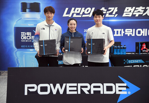 탁구 국가대표 조대성, 전지희, 장우진 선수(왼쪽부터)