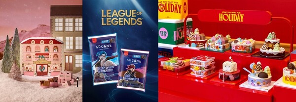 스타벅스 코리아, 삼립, SPC 배스킨라빈스 (왼쪽부터)