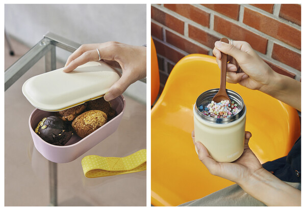 라이트밀 런치박스, 보온보냉 푸드컨테이너 (왼쪽부터)