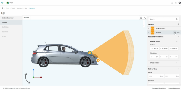 ADAS및 자율주행 차량 시스템 검증 및 테스트를 위한 클라우드 기반 솔루션 ‘VTDx’ 구동 화면