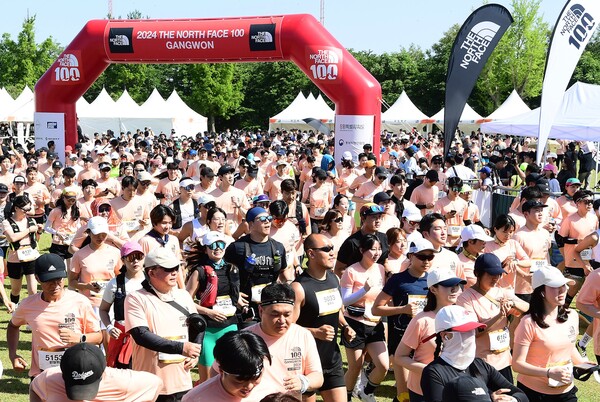 ‘2024 TNF 100 강원’ 10km 레이스 스타트 모습