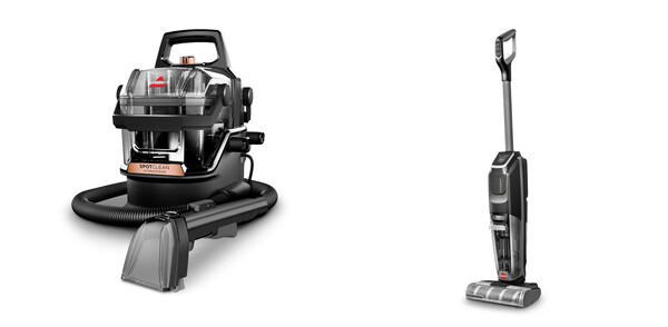 비쎌 스팟클린 하이드로 스팀 프로와 크로스웨이브 옴니포스 엣지 (왼쪽부터)