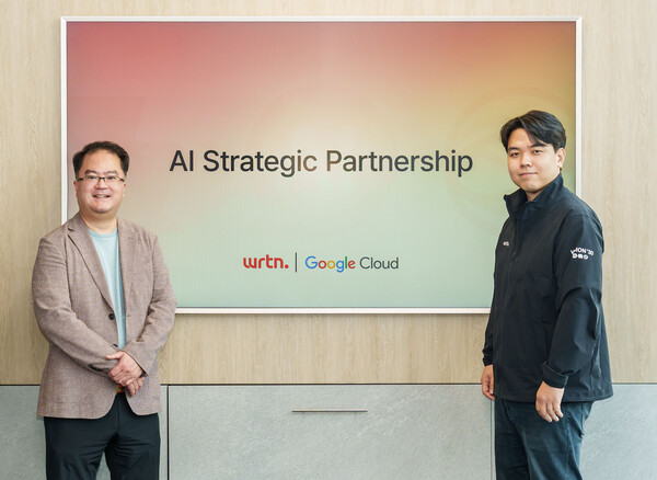 지기성 구글 클라우드 코리아 사장, 이세영 뤼튼테크놀로지스 대표 (왼쪽부터)
